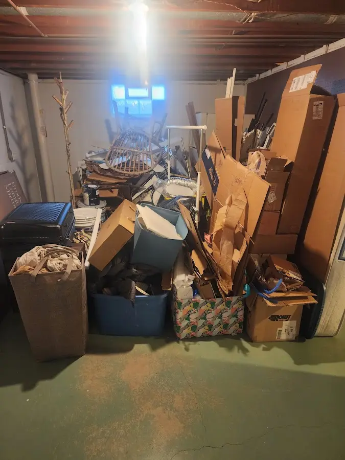 Roll-off dumpster container at job site for Yard Waste Dumpster Rental in Chester